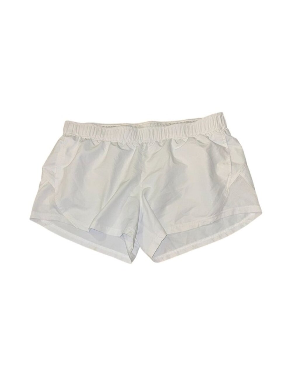 Athletic Womens White Running Shorts XL 16-18 Polyester
